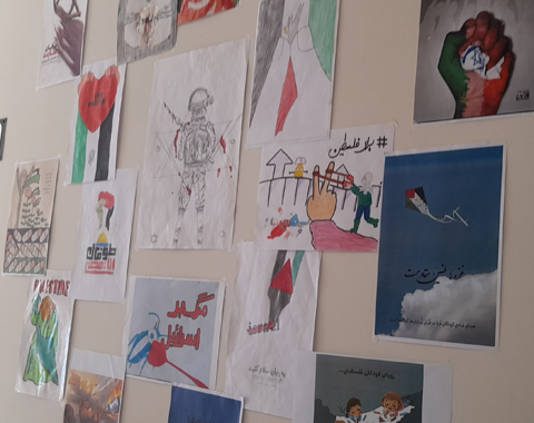 برپایی نمایشگاه طراحی پوستر در حمایت از مردم مظلوم فلسطین